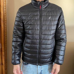 Black Nautica Puffer Jacket Mens Size Medium